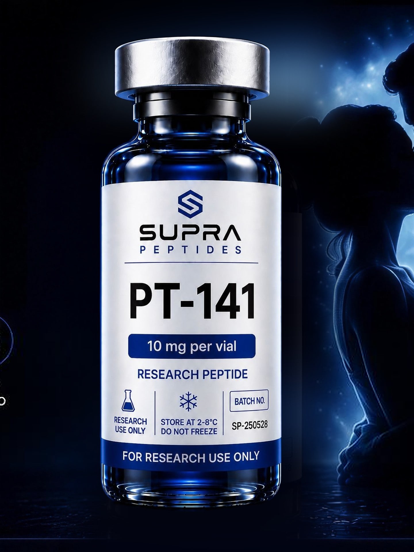 Hætteglas med PT-141 fra Supra Peptides