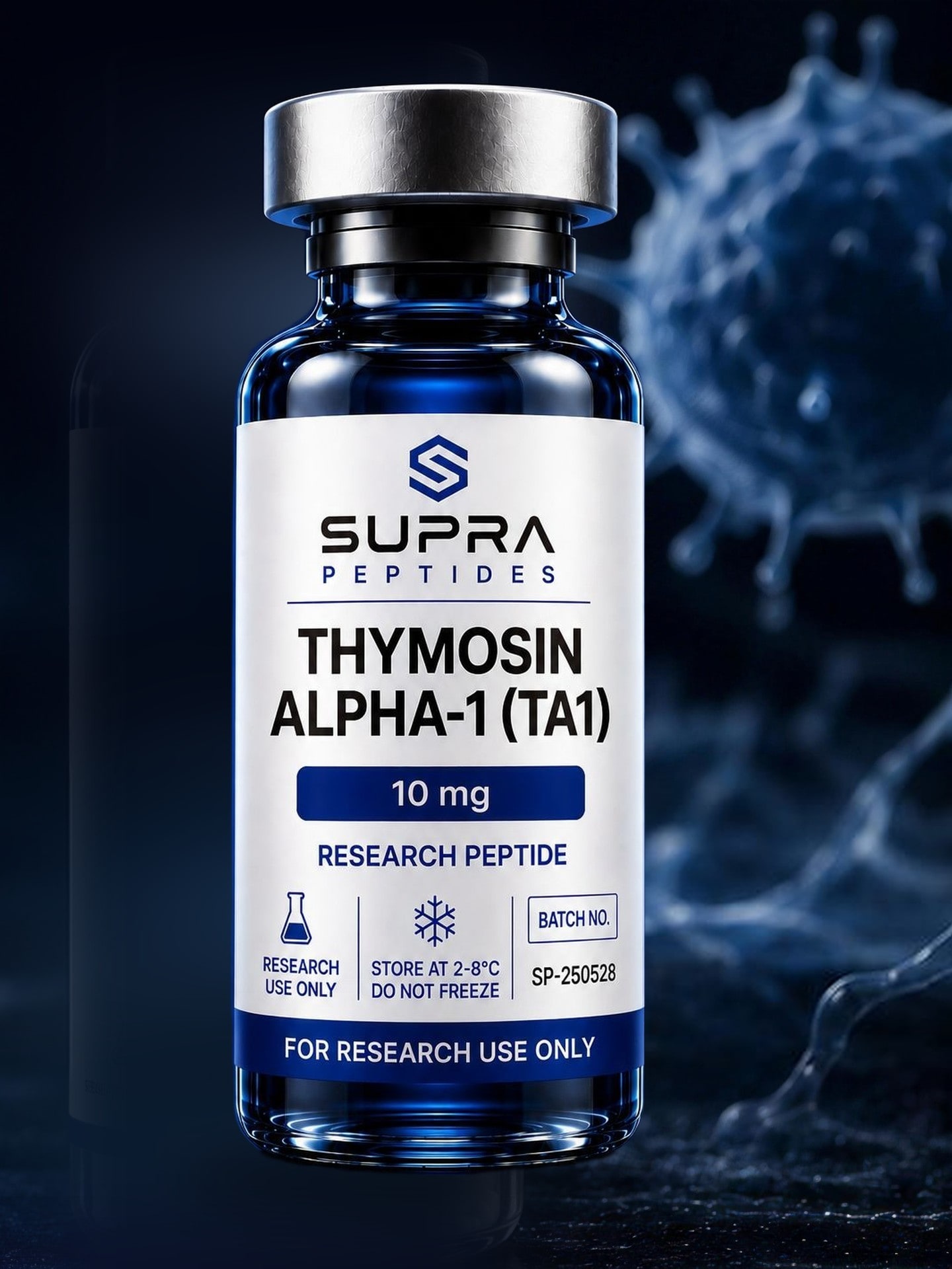 Hætteglas med Thymosin Alpha-1 fra Supra Peptides