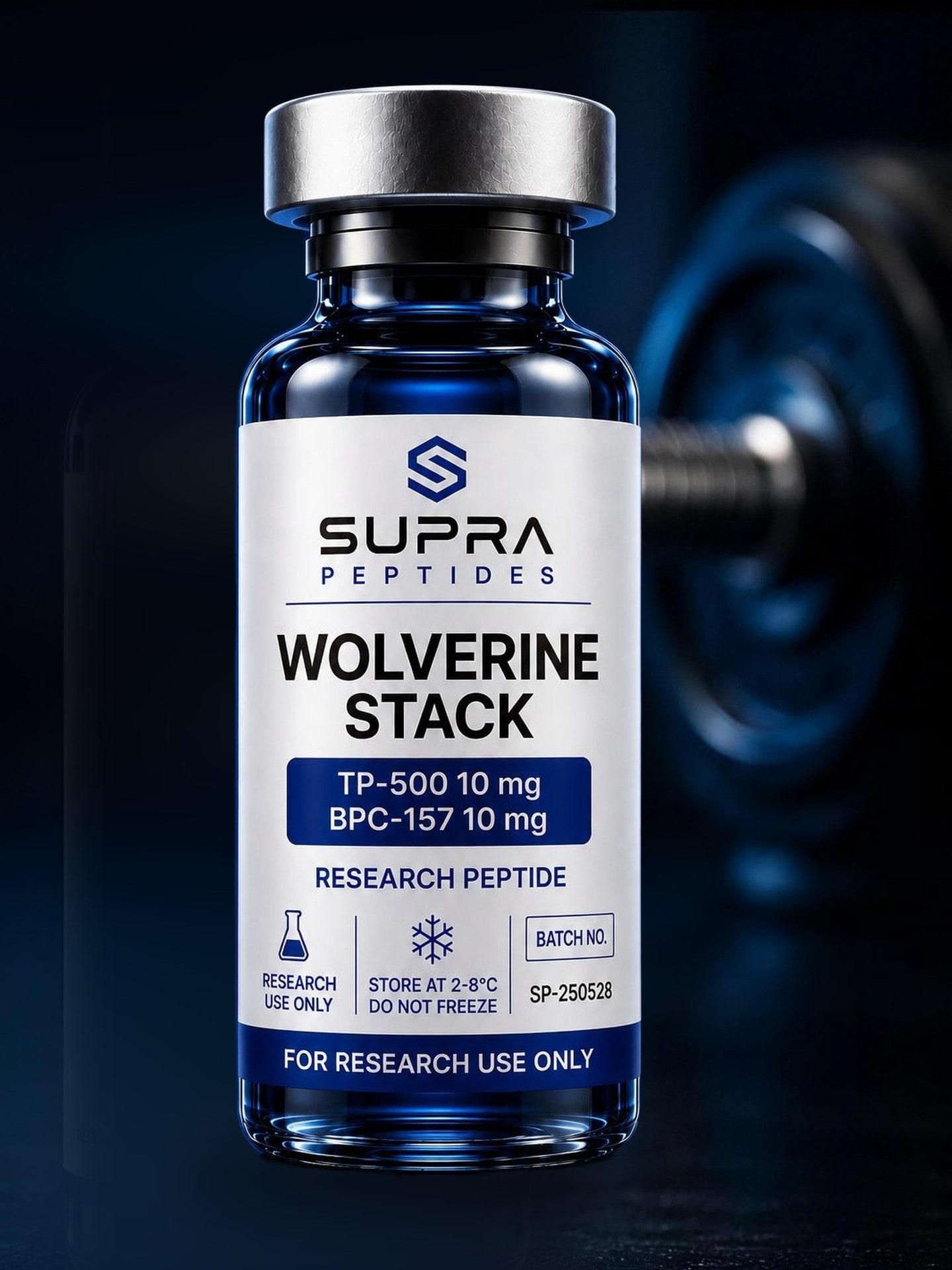 Hætteglas med Wolverine Stack fra Supra Peptides